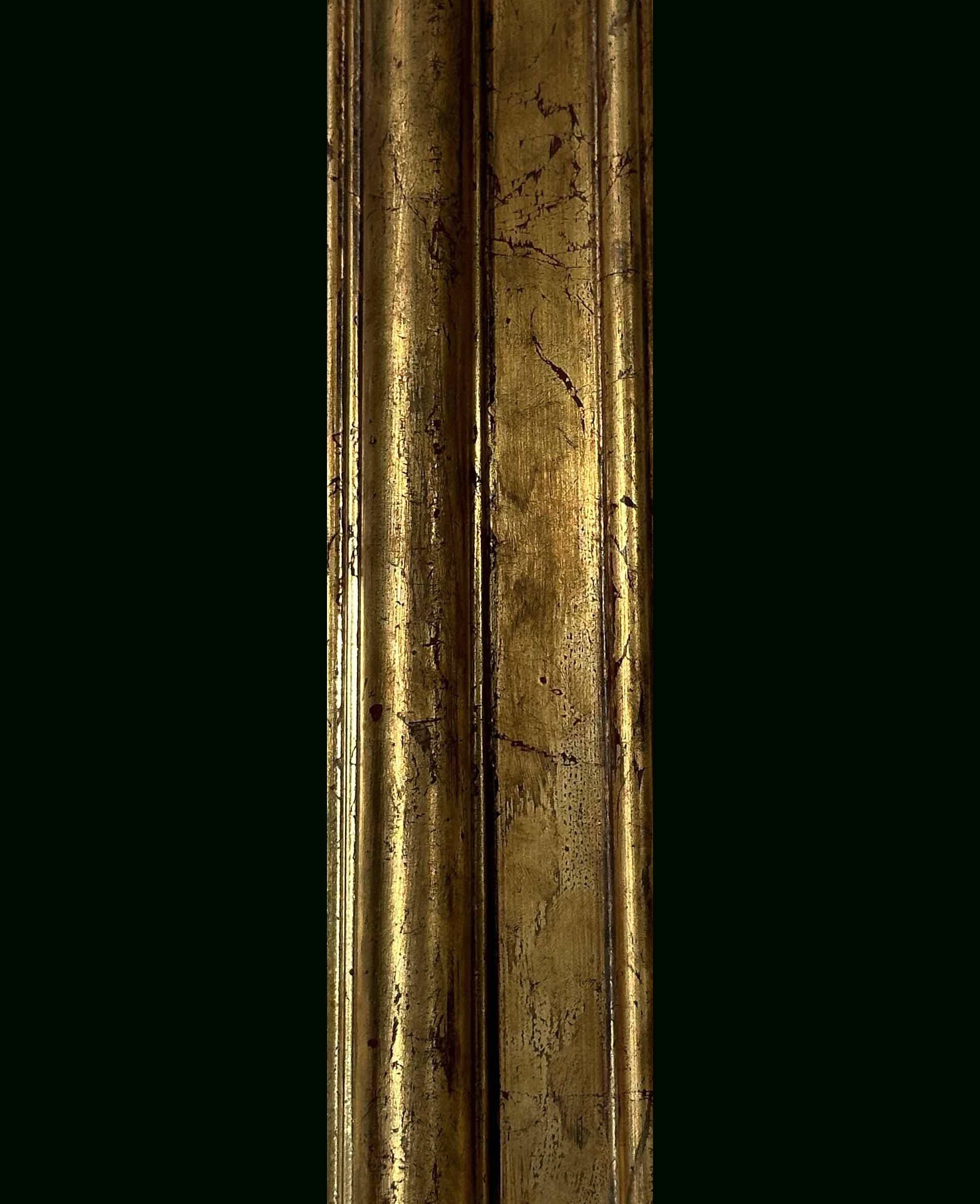 Antiqued Dutch Metal on Moulding